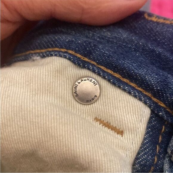 Saint Laurent cropped straight leg high waist jeans, size 25 - Picture 13 of 14